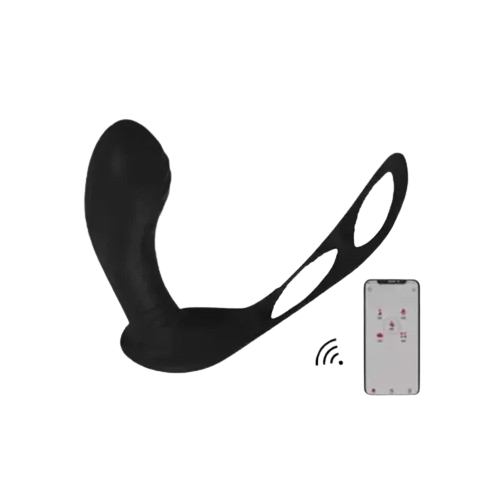 Bluetooth APP Control Prostate Massager With Penis Ring