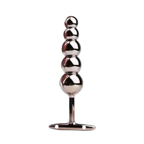 Stainless Steel Round Headed Bead Butt Plug