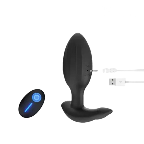 Wireless Remote Control Prostate Stimulator Anal Plug