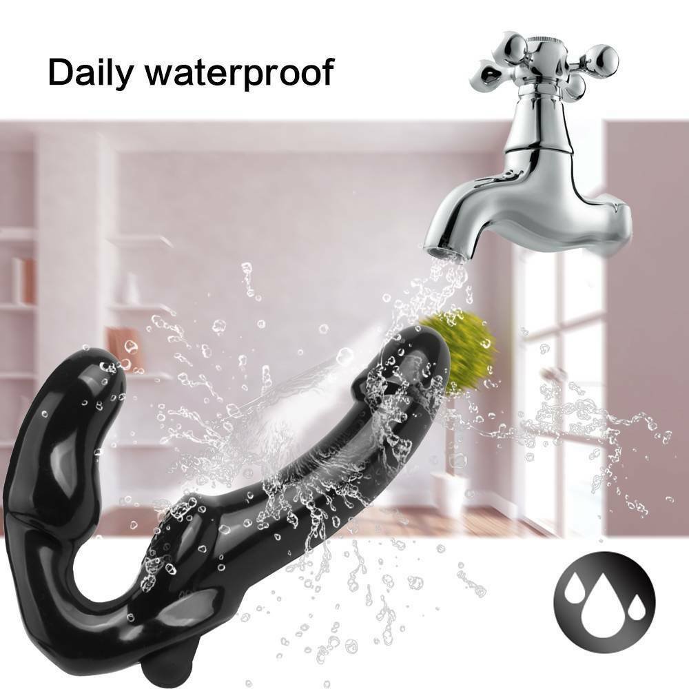 Vibrating Strapless Silicone Strapon Dildo