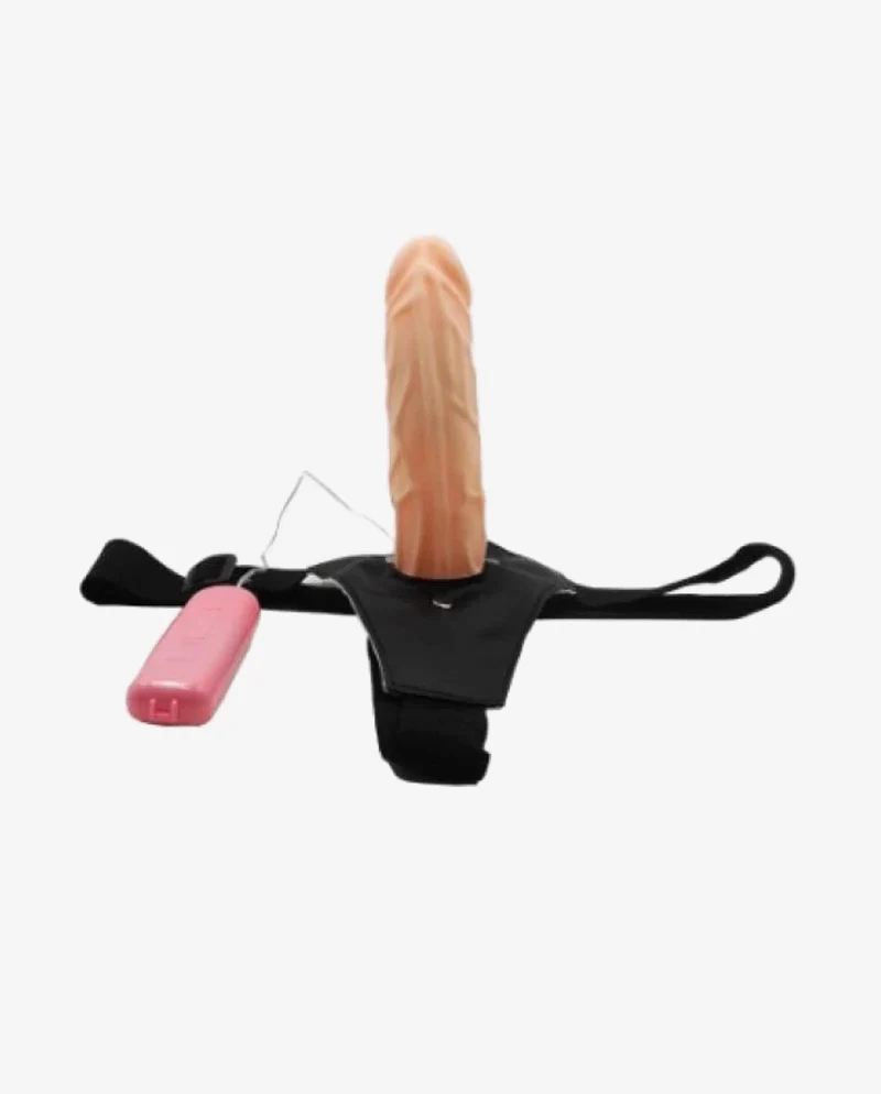 Hollow Strap On Dildo With Vibrator