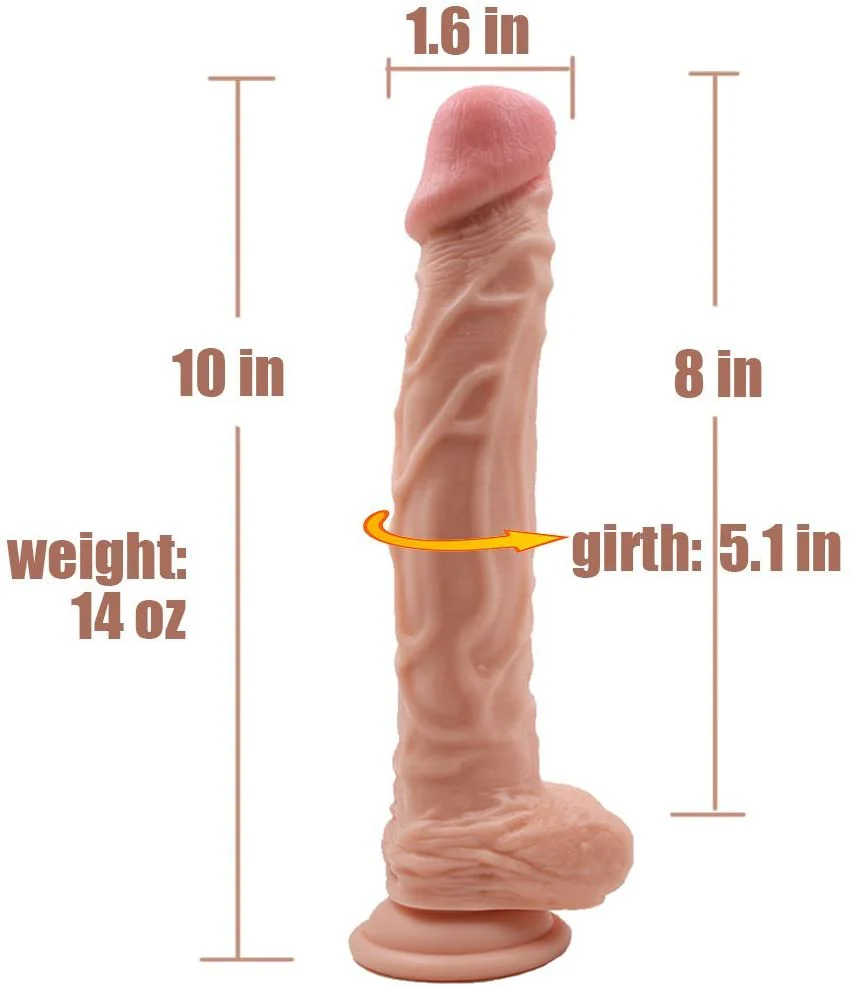 Big 10 Inch Huge Dildo with Strong Suction Cup Big 10 Inch Huge Dildo with Strong Suction Cup