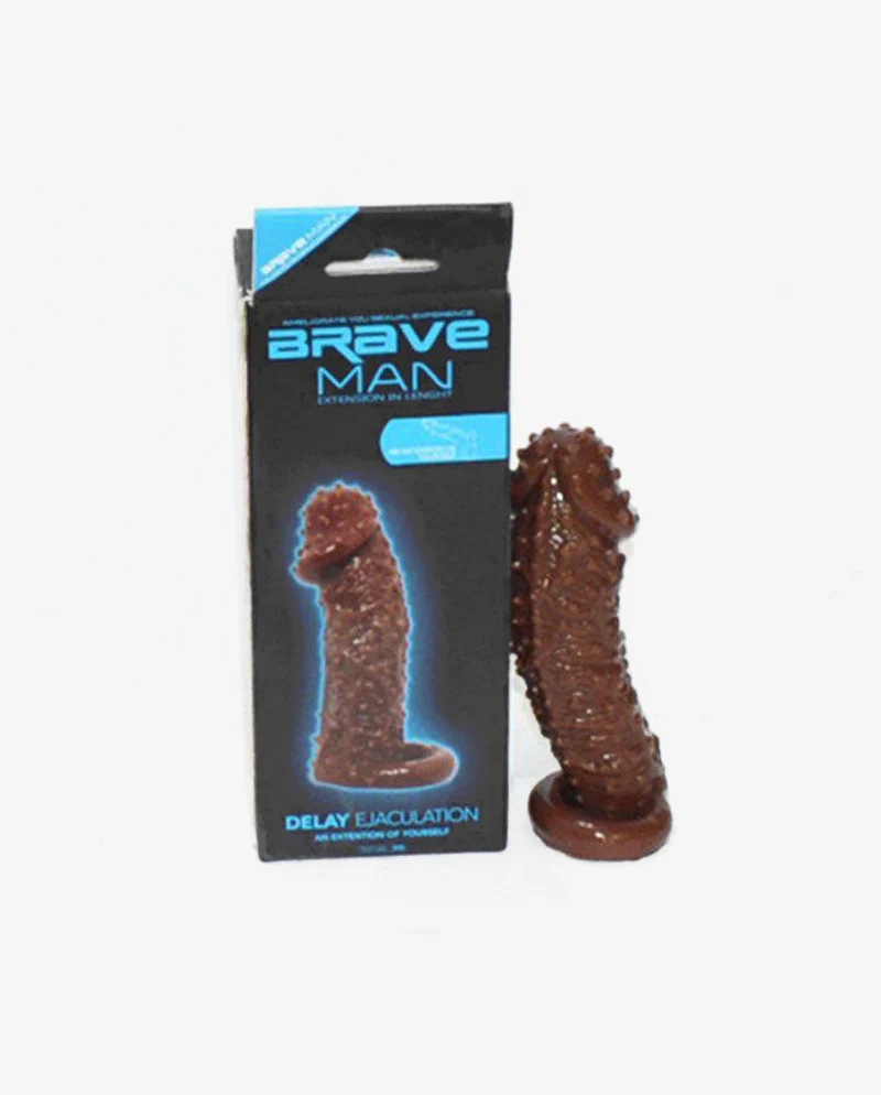 Brave Man Choco Penis Sleeve with lock Ring