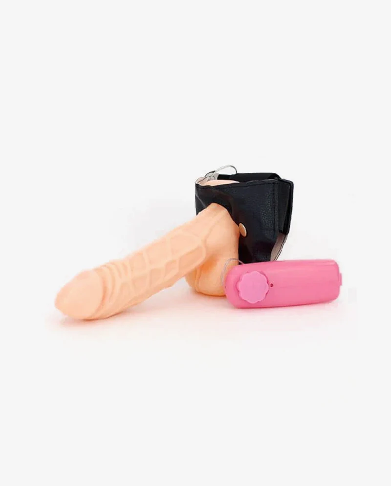 Hollow Strap On Dildo With Vibration