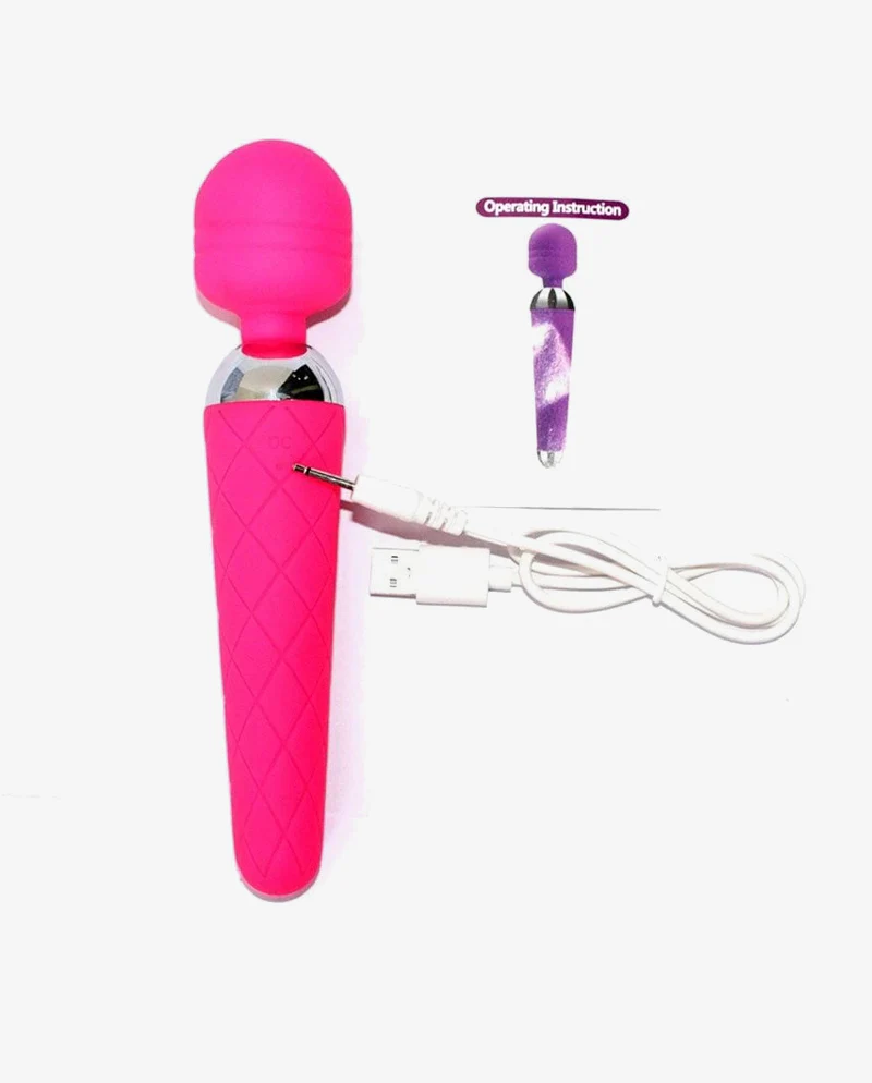 Rechargeable Wand Massager With 10 Vibration Modes