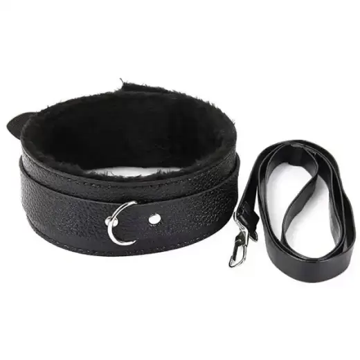 BLACK COLLAR LEASH FETISH BDSM DOG SLAVE